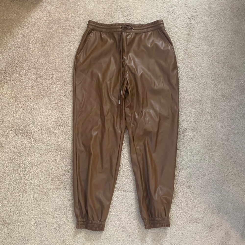 A New Day Faux Leather Joggers